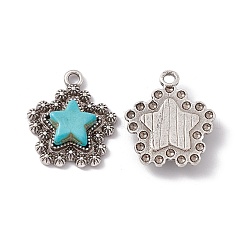 Синтетические бирюзовые подвески&nbsp;PALLOY-D013-16AS