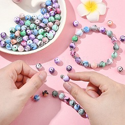 Наборы для самостоятельного изготовления браслетов из акриловых бусин&nbsp;DIY-YW0011-70