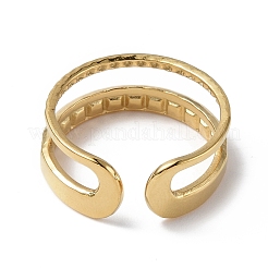 Ионное покрытие (ip) нержавеющая сталь 304 открытая манжета кольцо поиск&nbsp;RJEW-C046-08G