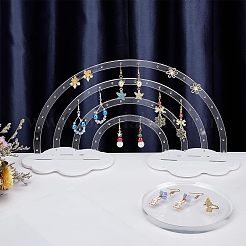 Акриловый дисплей серьги стойки&nbsp;EDIS-WH0029-11B