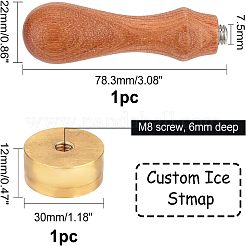 3 шт. 3-х стильная золотая латунная штамповочная головка&nbsp;DIY-OC0007-82D