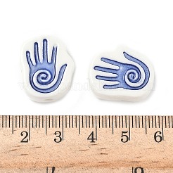 Фарфоровые бусины ручной работы&nbsp;PORC-D025-02C