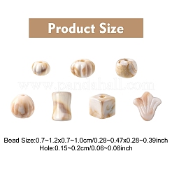 50 г смоляных бусин&nbsp;RESI-YW0004-30B