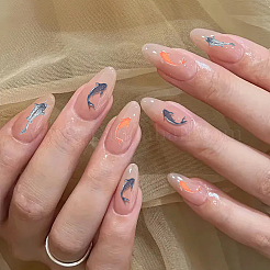 3 шт. самоклеящиеся наклейки для ногтей из АБС-пластика в виде рыбки&nbsp;MRMJ-SP0001-21