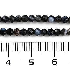 Натуральные полосатые агатовые бусы&nbsp;G-P553-G10-02