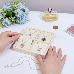 Подвесные стенды из микрофибры с 4 слотом&nbsp;ODIS-WH0050-15D