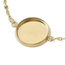 Браслеты из нержавеющей стали 304 с круглыми кабошонами&nbsp;BJEW-JB11090-01