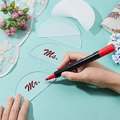 24шт акриловая свадебная карточка&nbsp;AJEW-FG0002-07