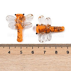 Прозрачные бусины лэмпворк&nbsp;FOIL-I017-01A