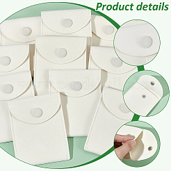 Прямоугольные бархатные пакеты для ювелирных изделий&nbsp;ABAG-WH0035-055B-03