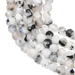 Бусины из натурального радужного лунного камня&nbsp;G-B175-D24-4mm