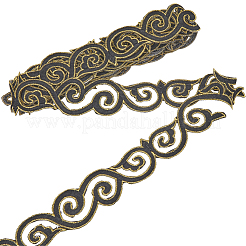 Утюжить/пришить полиэстеровую вышивку «благоприятные облака» кружевной лентой&nbsp;OCOR-WH20020-06B