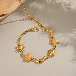 Браслеты из нержавеющей стали 304 со звездами&nbsp;PP4213-1