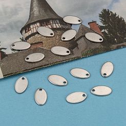 Устойчивые к потускнению 201 нержавеющая сталь штампованные пустые бирки подвески&nbsp;STAS-H037-1