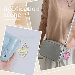 10 шт. 5 стиля подвесных украшений в виде сердца из эмалевого сплава и акрила&nbsp;HJEW-YW00296