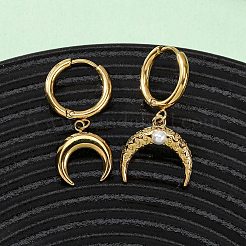 5 шт. серьги-кольца из нержавеющей стали 304&nbsp;EJEW-G447-02G