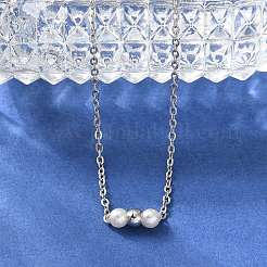 Ожерелья из нержавеющей стали 304 с цепочкой из троса&nbsp;NJEW-A045-09P