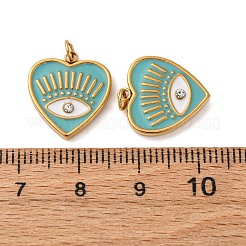 Подвески из нержавеющей стали 304 со стразами&nbsp;STAS-U061-28G-02A