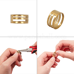 7 цветные латунные открытые прыжковые кольца&nbsp;KK-PH0036-62-10mm