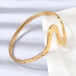 Шарнирные браслеты из нержавеющей стали 304 для женщин&nbsp;BJEW-D408-26G