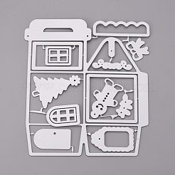 3d рождественский дом каркас углеродистой стали трафареты для штампов&nbsp;DIY-F050-02