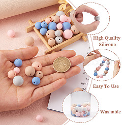 150шт 15 стиля силиконовые бусины&nbsp;SIL-TA0001-29