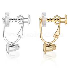 20 шт. 2 цвета стойка покрытие латунь клипсы конвертеры фурнитура&nbsp;KK-BBC0019-60A