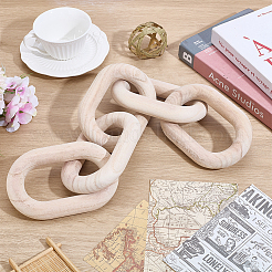 Деревянная цепочка с одним звеном&nbsp;AJEW-WH0314-882B