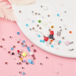 Набор для изготовления браслета из стеклянных бусин своими руками&nbsp;DIY-YW0004-46