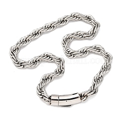 Ожерелья из цепочек из нержавеющей стали 304 толщиной 10 мм&nbsp;NJEW-C099-07A-P