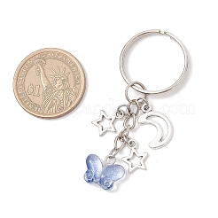 Прозрачные стеклянные брелки с краской для выпечки KEYC-JKC01284