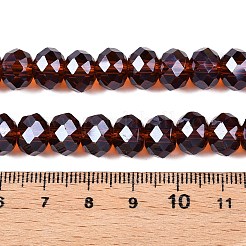 Стеклянные бусины с гальваническим покрытием &nbsp;EGLA-A034-T8mm-A36