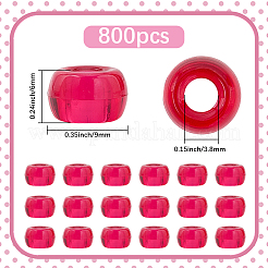 800cs прозрачные пластиковые бусины&nbsp;KY-SP0001-52C