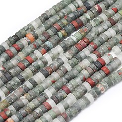 Природные африканские гелиотроп бисер пряди&nbsp;G-P575-B11-4x2mm