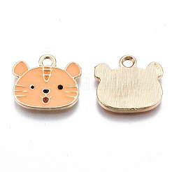 Подвески из эмалевого сплава с покрытием из легкого золота&nbsp;LS-X-ENAM-T009-83B-RS