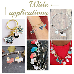 Подвески из сплава эмали 60шт 12 стиля&nbsp;ENAM-PH0002-77