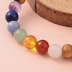 Круглый лес из бисера браслеты простирания&nbsp;BJEW-JB02135-05