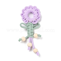 Большие подвески из поликоттона&nbsp;GLAA-C028-09C