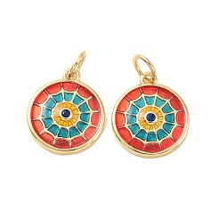 Плоские круглые микро медные проложит кубических подвески диоксида циркония&nbsp;KK-G435-33G-02