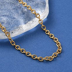 Ионное покрытие (ip) 304 нержавеющая сталь кабель цепи ожерелья для женщин мужчин&nbsp;STAS-M102-68G