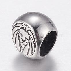 Бусины из нержавеющей стали 304&nbsp;STAS-P173-128AS