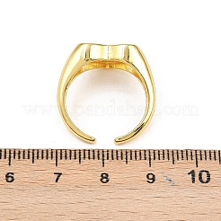 Манжеты из латуни с микро паве кубический цирконий для женщин&nbsp;RJEW-Z113-41G