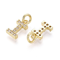 Латунные микропаве прозрачные кубические циркониевые подвески&nbsp;KK-N241-001I