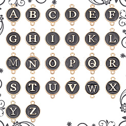 52 шт. 26 стиля сплав эмалированные буквы звенья соединительные подвески&nbsp;ENAM-SC0006-61A