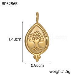 Подвески из нержавеющей стали 304&nbsp;STAS-OY011-79G