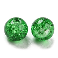 Прозрачные стеклянные бусины с кракелем&nbsp;GLAA-L046-01B-30