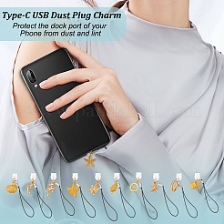 20 шт. 10-х стильных ремешка для мобильного телефона из сплава&nbsp;HJEW-OC00110