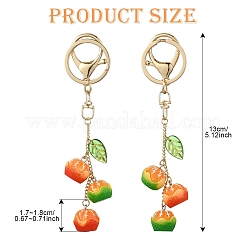 Оранжевый брелок из смолы&nbsp;KEYC-YW00139-01