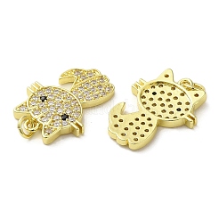 Стойки обшивки латунь микро проложить Циркон подвеску&nbsp;KK-O017-04G