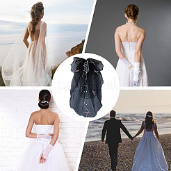 Органза абс жемчужная свадебная фата&nbsp;OHAR-WH20020-05C